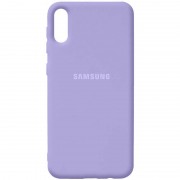 Чохол Silicone Cover Full Protective (AA) Для Samsung Galaxy A02 (Бузковий / Dasheen)