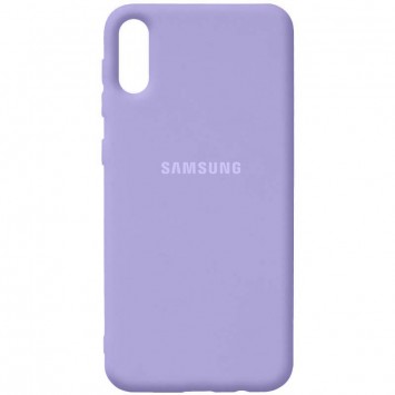 Чохол Silicone Cover Full Protective (AA) Для Samsung Galaxy A02 (Бузковий / Dasheen)