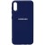 Чохол Silicone Cover Full Protective (AA) Для Samsung Galaxy A02 (Темно-синій / Midnight blue)