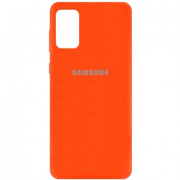 Чохол Silicone Cover Full Protective (AA) Для Samsung Galaxy A02s (Помаранчевий / Neon Orange)