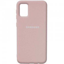 Чохол Silicone Cover Full Protective (AA) Для Samsung Galaxy A02s (рожевий / Pink Sand)