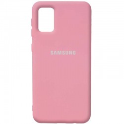 Чохол Silicone Cover Full Protective (AA) Для Samsung Galaxy A02s (рожевий / Pink ) 