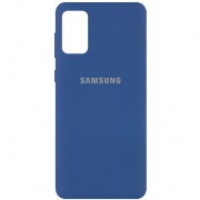 Чохол Silicone Cover Full Protective (AA) Для Samsung Galaxy A02s (Синій / Navy Blue)