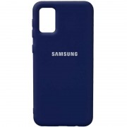 Чохол Silicone Cover Full Protective (AA) Для Samsung Galaxy A02s (Темно-синій / Midnight blue)