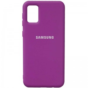 Чохол Silicone Cover Full Protective (AA) Для Samsung Galaxy A02s (Фіолетовий / Grape ) 