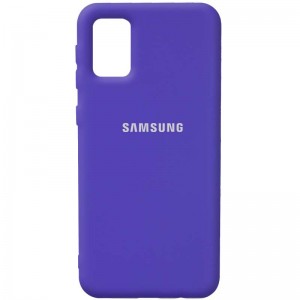 Чохол Silicone Cover Full Protective (AA) Для Samsung Galaxy A02s (Фіолетовий / Purple)