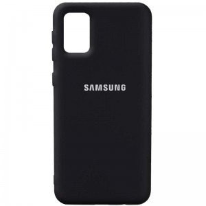 Чохол Silicone Cover Full Protective (AA) Для Samsung Galaxy A02s (Чорний / Black)