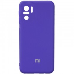 Чохол Silicone Cover Full Camera (AA) Для Xiaomi Redmi Note 10 / Note 10s (Фіолетовий / Purple)