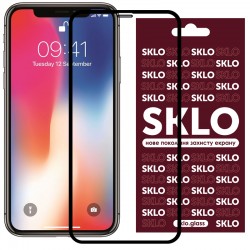 Защитное стекло для iPhone 11 / XR (6.1") SKLO 3D (full glue) (Черный)