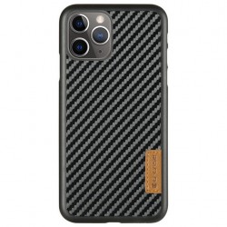 Карбоновая накладка G-Case Dark series для Apple iPhone 11 Pro Max (Черный)