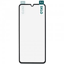 Гибкое защитное стекло SKLO Nano (тех.пак) для Samsung Galaxy A41 (Черный)