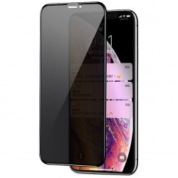 Захисне скло Privacy 5D (full glue) (тех. пак) для Apple iPhone 11 / XR (6.1"") (Чорний)