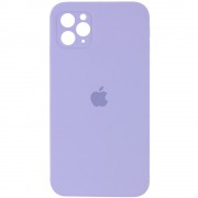 Чохол Silicone Case Square Full Camera Protective (AA)Для Apple iPhone 11 Pro Max (Бузковий / Dasheen)