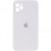 Чохол Silicone Case Square Full Camera Protective (AA) Для Apple iPhone 11 Pro Max (білий / White ) 