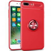 TPU чохол Deen ColorRing під Магнітний тримач (opp) для Apple iPhone X / XS (червоний / Червоний)