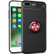TPU чохол Deen ColorRing під Магнітний тримач (opp) для Apple iPhone X / XS (Чорний / червоний)