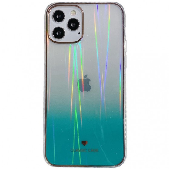 TPU + Glass чохол Aurora Classic для Apple iPhone 11 Pro (Зелений)