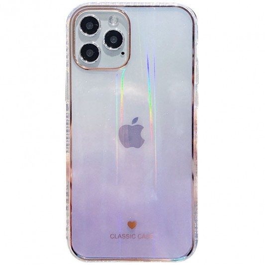 TPU + Glass чохол Aurora Classic для Apple iPhone 11 Pro Max (Бузковий)