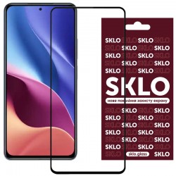 Защитное стекло SKLO 3D (full glue) для Xiaomi Redmi K40 / K40 Pro / K40 Pro+ / Poco F3 / Mi 11i (Черный)
