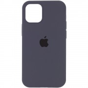 Чохол Silicone Case Full Protective (AA) Для Apple iPhone 12 Pro / 12 (6.1"") (Сірий / Dark Grey)