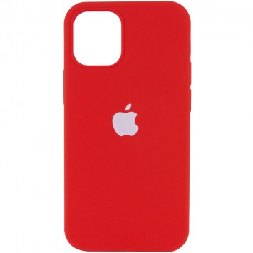 Чохол Silicone Case Full Protective (AA) Для Apple iPhone 12 Pro / 12 (6.1"") (Червоний / Dark Red)