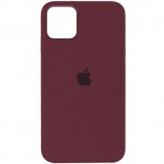 Чохол Silicone Case Full Protective (AA) Для Apple iPhone 12 Pro / 12 (6.1"") (бордовий / Plum)