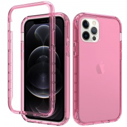 Чехол TPU+PC Full Body с защитой 360 для Apple iPhone 12 Pro / 12 (6.1"") (Розовый)