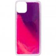 Неоновий чохол Neon Sand glow in the dark для Apple iPhone 12 Pro / 12 (6.1"") (фіолетовий / рожевий)