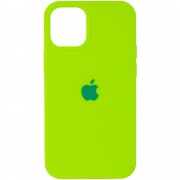 Чохол Silicone Case (AA) Для Apple iPhone 12 Pro / 12 (6.1"") (Салатовий / Neon Green)