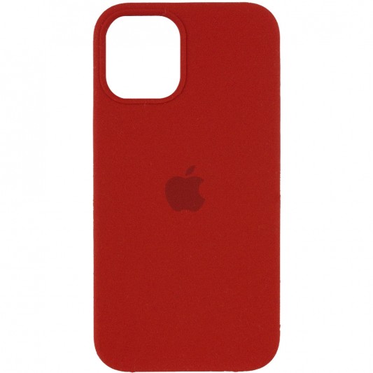 Чохол Silicone Case (AA) Для Apple iPhone 12 Pro / 12 (6.1"") (Червоний / Dark Red)
