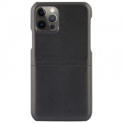 Кожаная накладка G-Case Cardcool Series для Apple iPhone 12 Pro / 12 (6.1"") (Черный)