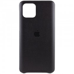 Кожаный чехол AHIMSA PU Leather Case Logo (A) для Apple iPhone 12 Pro / 12 (6.1"") (Черный)