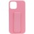 Чохол Silicone Case Hand Holder для Apple iPhone 12 Pro Max (6.7"") (рожевий / Pink ) 