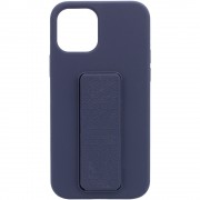 Чохол Silicone Case Hand Holder для Apple iPhone 12 Pro Max (6.7"") (Темно-синій / Midnight blue)