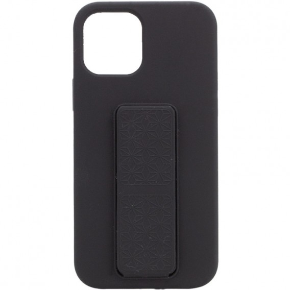 Чохол Silicone Case Hand Holder для Apple iPhone 12 Pro Max (6.7"") (Чорний / Black)