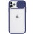 Чохол Camshield mate TPU зі шторкою для камери для Apple iPhone 12 Pro Max (6.7"") (Синій)