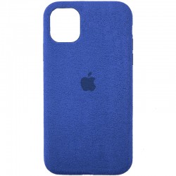 Чехол ALCANTARA Case Full для Apple iPhone 12 Pro / 12 (6.1"") (Синий)