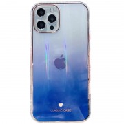TPU+Glass чехол Aurora Classic для Apple iPhone 12 Pro Max (6.7"") (Синий)