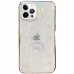 TPU + Glass чохол Aurora Space для Apple iPhone 12 Pro / 12 (6.1"") (Веселка)