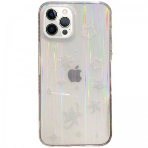 TPU + Glass чохол Aurora Space для Apple iPhone 12 Pro Max (6.7"") (зірки)