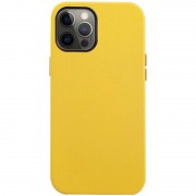 Шкіряний чохол для Apple iPhone 12 Pro / 12 (6.1"") K-Doo Noble Collection (Жовтий)