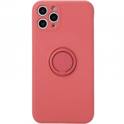 Чохол TPU Candy Ring Full Camera Для Apple iPhone 12 Pro (6.1"") (Червоний / Camellia ) 
