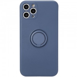 Чохол TPU Candy Ring Full Camera Для Apple iPhone 12 Pro (6.1"") (Сірий / Lavender Gray)