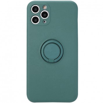 Чохол TPU Candy Ring Full Camera Для Apple iPhone 12 Pro Max (6.7"") (Зелений / Pine green)
