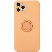 Чохол TPU Candy Ring Full Camera Для Apple iPhone 12 Pro Max (6.7"") (Помаранчевий / Coral)