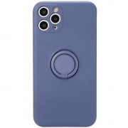 Чохол TPU Candy Ring Full Camera Для Apple iPhone 12 Pro Max (6.7"") (Сірий / Lavender)