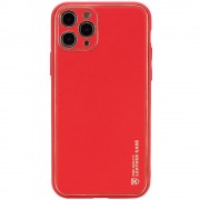 Кожаный чехол Xshield для Apple iPhone 12 Pro (6.1"") (Красный / Red)