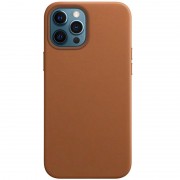 Кожаный чехол Leather Case (AAA) without Logo для Apple iPhone 12 Pro / 12 (6.1"")