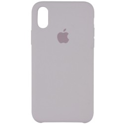 Чохол Silicone Case (AA) Для Apple iPhone XS Max (Сірий / Stone ) 