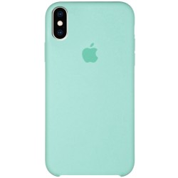 Чохол Silicone Case (AA) Для Apple iPhone XS Max (Бірюзовий / Turquoise)